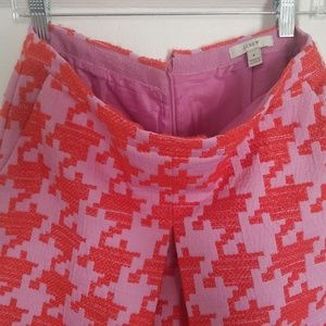 J. Crew Pixelated Houndstooth skirt